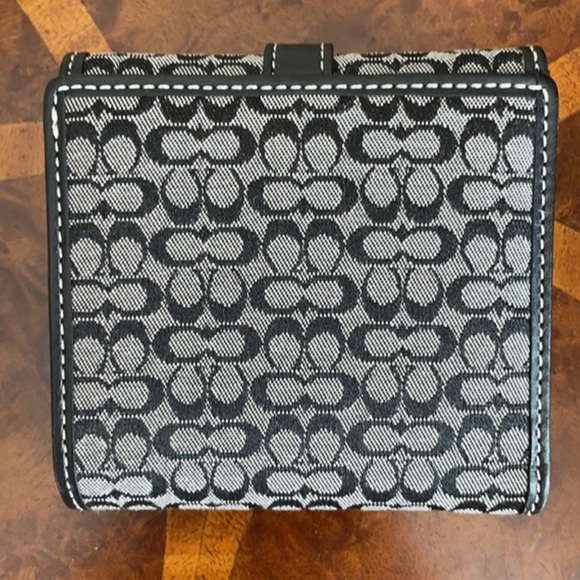 Coach Black and Gray Wallet Authentic New - Picture 2 of 6